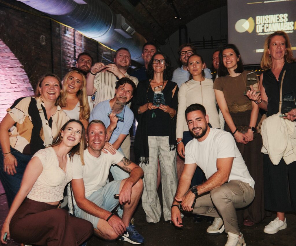 Curaleaf team at the Business of Cannabis awards night 2026.