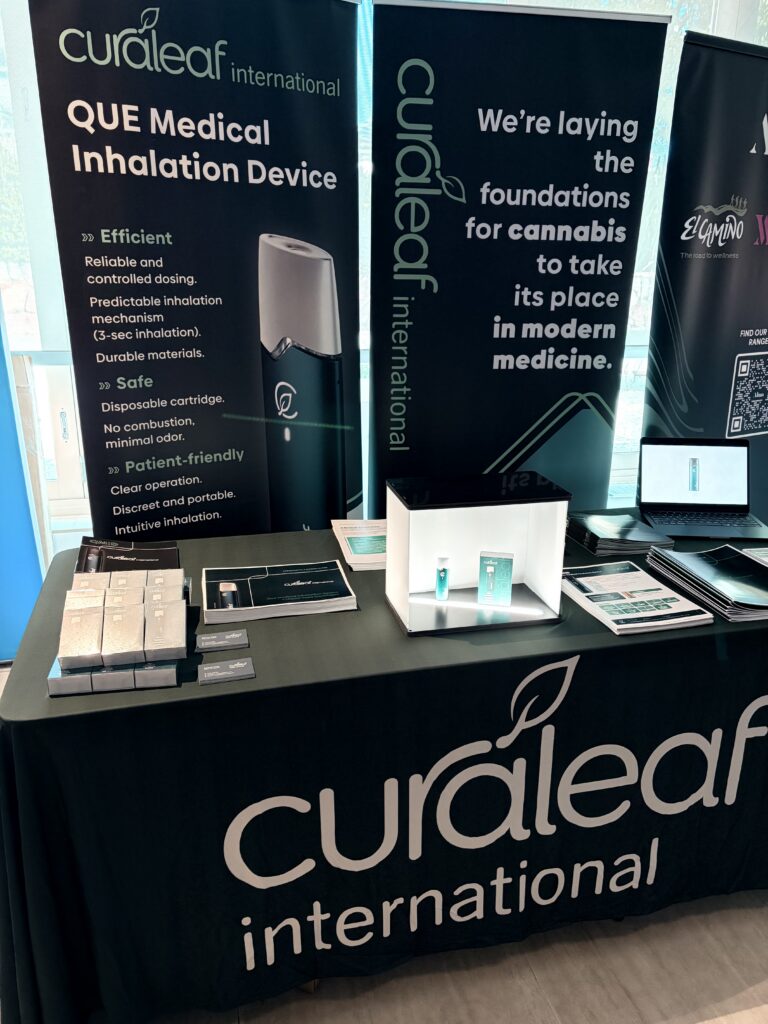 Curaleaf International booth at ANZCCP 2026